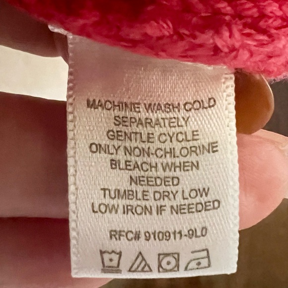 Buttoned, High Cowl Neck, Rib Knit, 3/4 Sleeves Short Sweater. - Picture 12 of 14